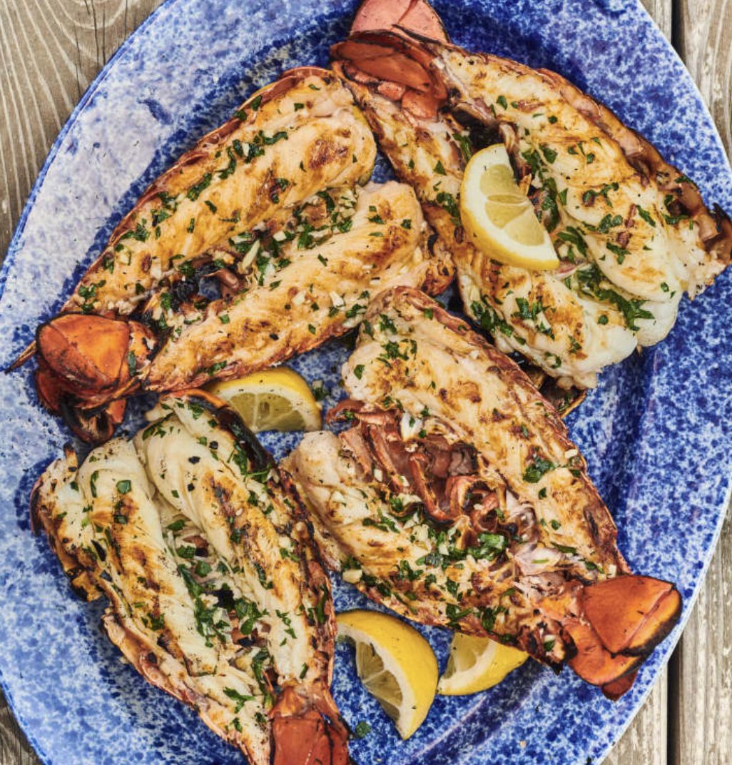 Grilled Lobster Tail with Garlic Butter.

📸@TheKitchn | #BBQ