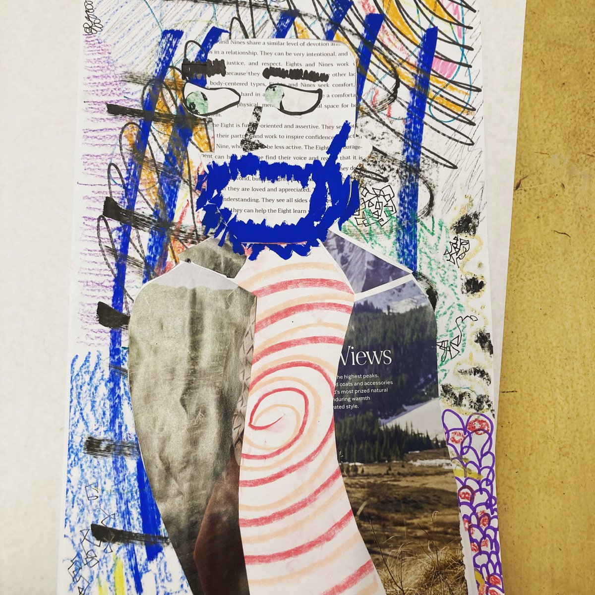 Collage self-portrait