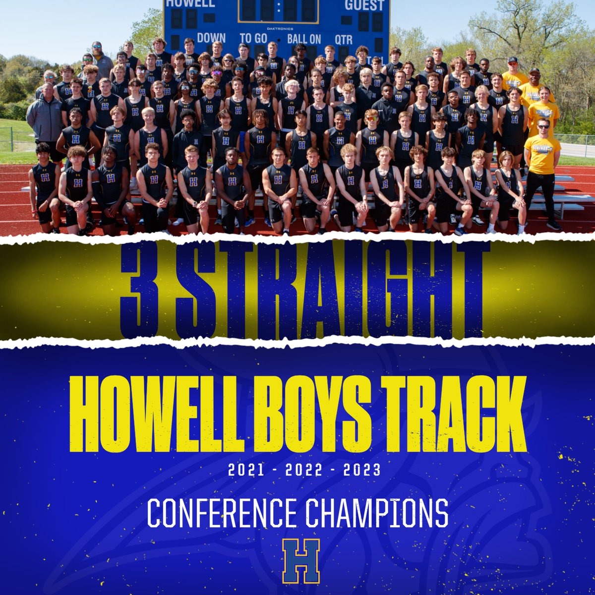 Congrats to Boys Track on earning their 3rd straight conference championship! #unmatcHed