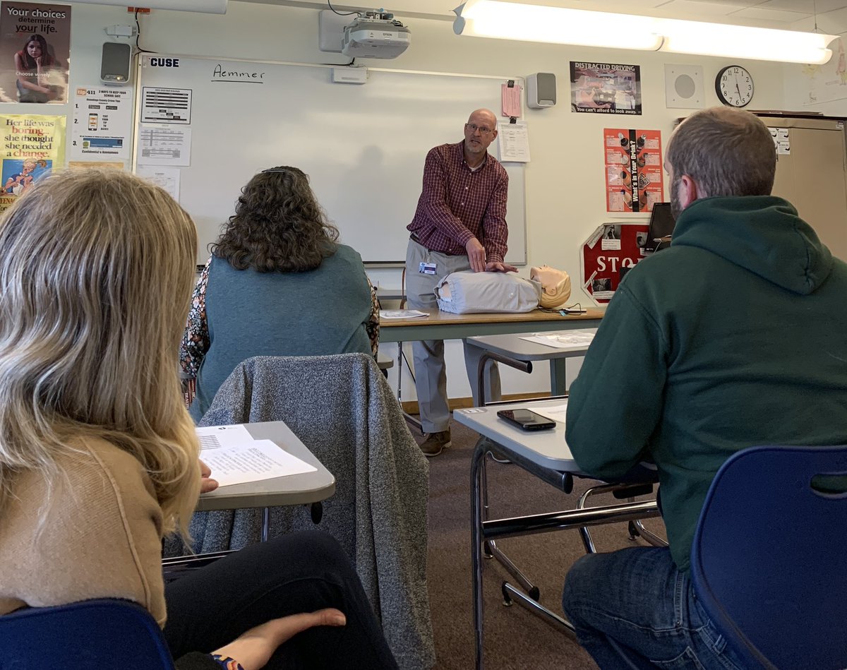 KrisFerguson17's tweet image. Thank you Mr. Aemmer for providing CPR training to LCSD employees #howtosavealife
