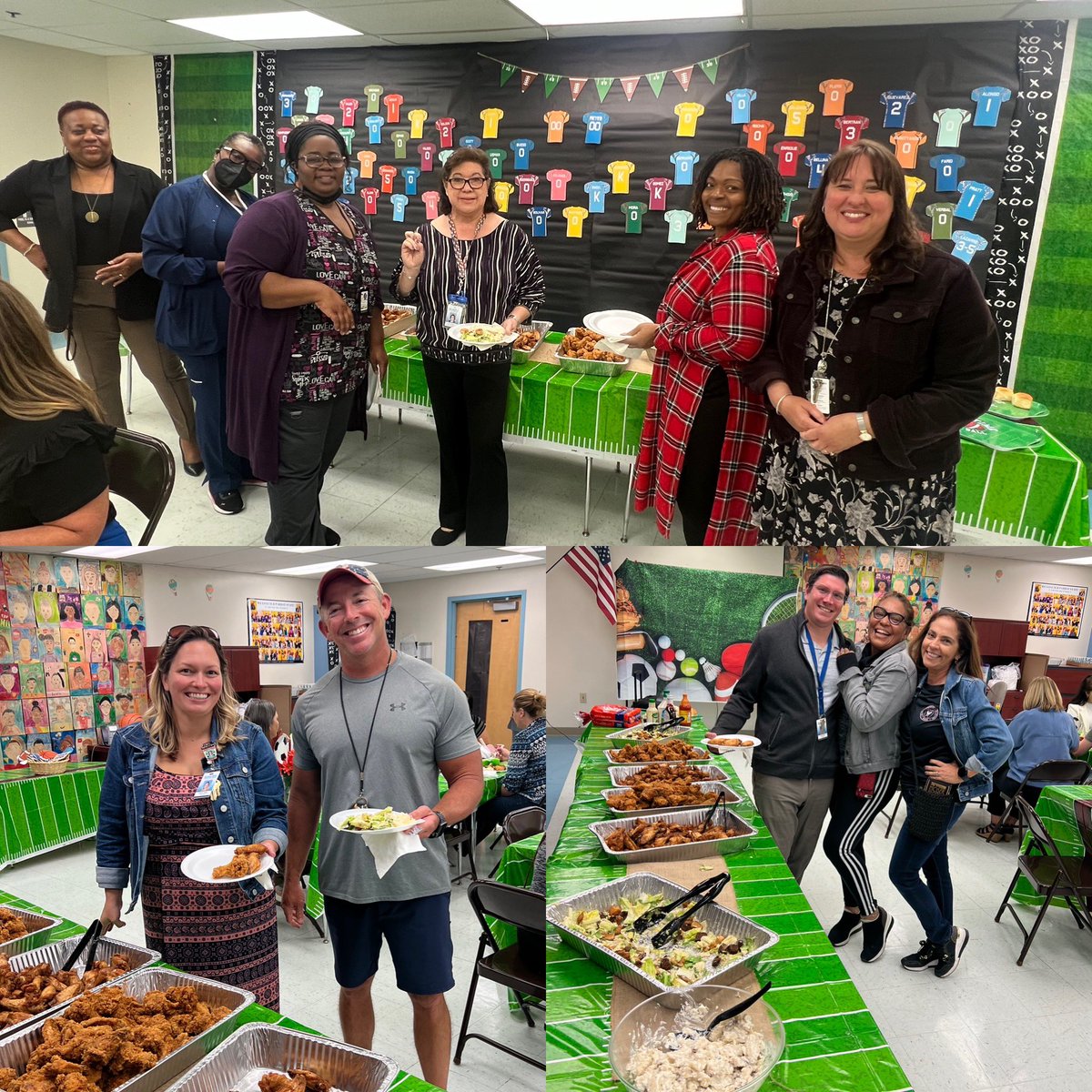 Today was filled with WINGS and FOOTBALL THINGS to celebrate our All-Star Team! We ❤️ our Parrots! #WeAreYourNumberOneFans