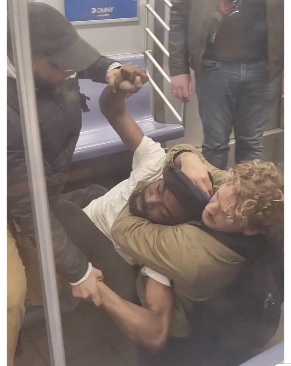 Two men having to restrain one man. A black man AND a white man at that. But apparently the gentleman being restrained was “lynched.” 

We have to cut the crap.
