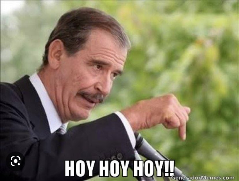 Mario on Twitter "Ya pasamos del hoy, hoy, hoy de Fox al váyanse