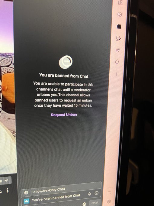Beyond Belief on Twitter "This streamer banned me for saying that