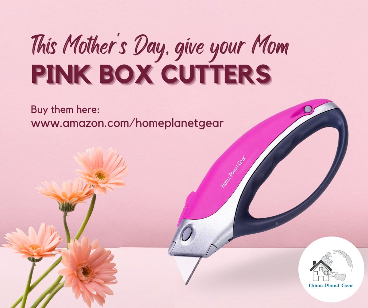 homeplanetgear's tweet photo. Buy Pink Box Cutters for your Mom this Mother's Day!
10% OFF on PINK BOX CUTTERS

https://t.co/WWP8NbZc2x

 #mother #mothers #boxes #arthritis #buy #boxcutters #boxcutter #pinks https://t.co/eTYdq0KDS9