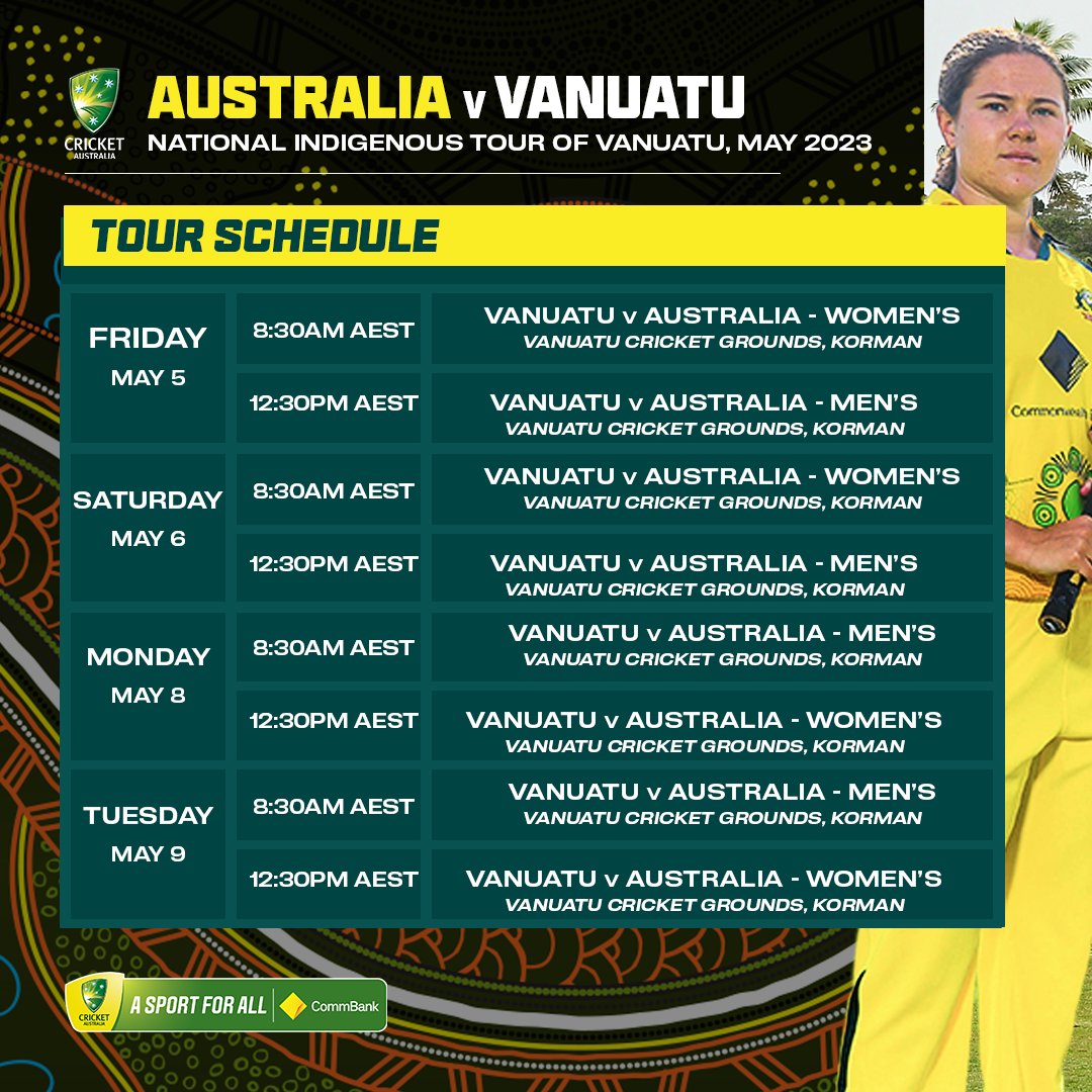 Exciting times ahead for our National men’s and women’s Indigenous squads with their first international tour since 2018 getting underway tomorrow 🙌 Stay tuned on our channels across the next week to keep up with all the action from Vanuatu!