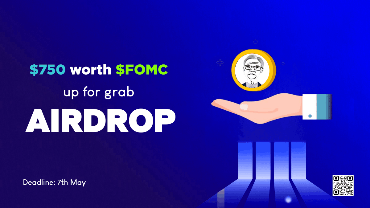 🥳FOMC x WEB3 Space #Giveaway

🤩Prize Pool : $750 worth $FOMC (Listed)

To Enter ⤵️
➡️ Follow @FOMCtokeneth
➡️ Like, RT &amp; Tag 3 Friends
➡️ Finish Gleam : wn.nr/3XXAJpk

⏰ 7th May

✅Distribution : 8th May

#cryptocurrency #Airdrops #Web3space #memecoin #FOMC