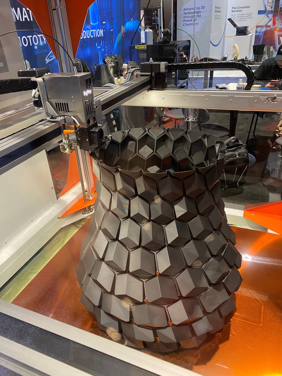 natureworks's tweet photo. Lots of PLA in 3D printing on the floor at #RapidTCT2023. We saw @BigRep printing large-format, @Ultimaker with Tough PLA for prototyping, @Polymaker_3D with PolyLite, &amp; @Raise3D with Hyper Speed PLA! 🙌 For more applications, check out our 3D case studies https://t.co/V3lGhym2Dj https://t.co/Riz4pc3xI8