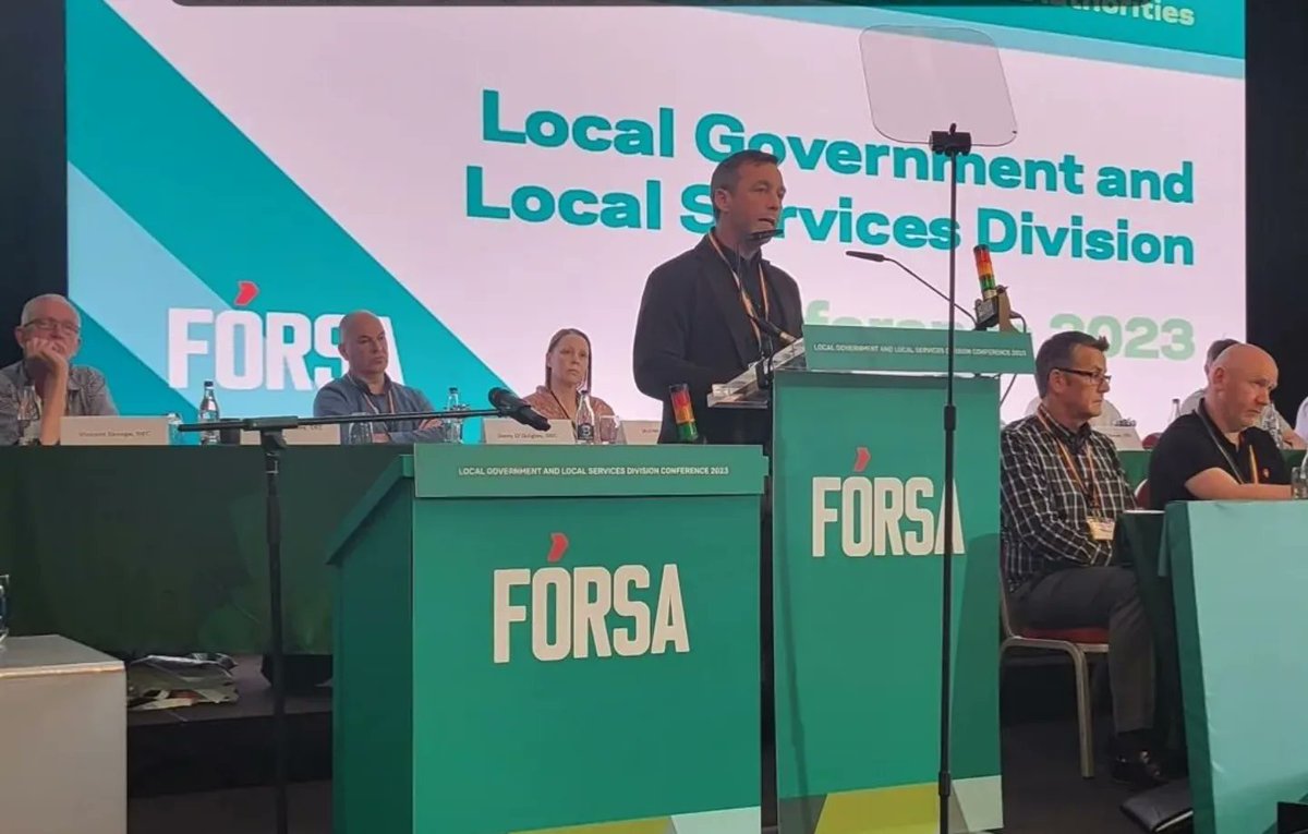 RoryHearneGaffs's tweet photo. We need a new social contract in Ireland that guarantees the provision of housing as a human right 
So everyone has access to affordable,decent,sustainable homes.
The market will never do it.
State must deliver through revitalising local authorities
My speech @forsa_union_ie https://t.co/CjKkvxsagx