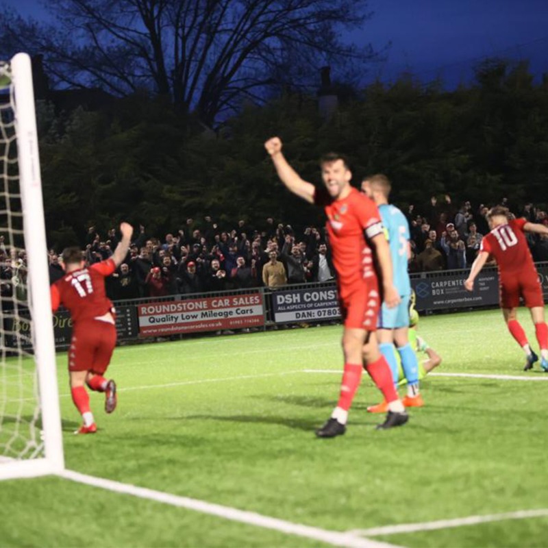 WorthingFC's tweet photo. The Rebels are heading to the Play-Off Semi-Final 🔥

⬇️ Report | #WORBRA