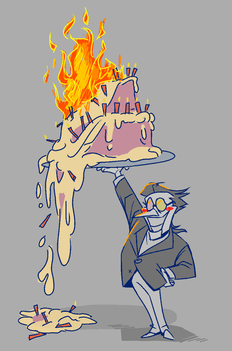 bluegreenghost's tweet photo. Word on the street is today is this dude's birthday, which I used as an excuse to practice drawing he.

#deltarune https://t.co/UJrrBklNbe