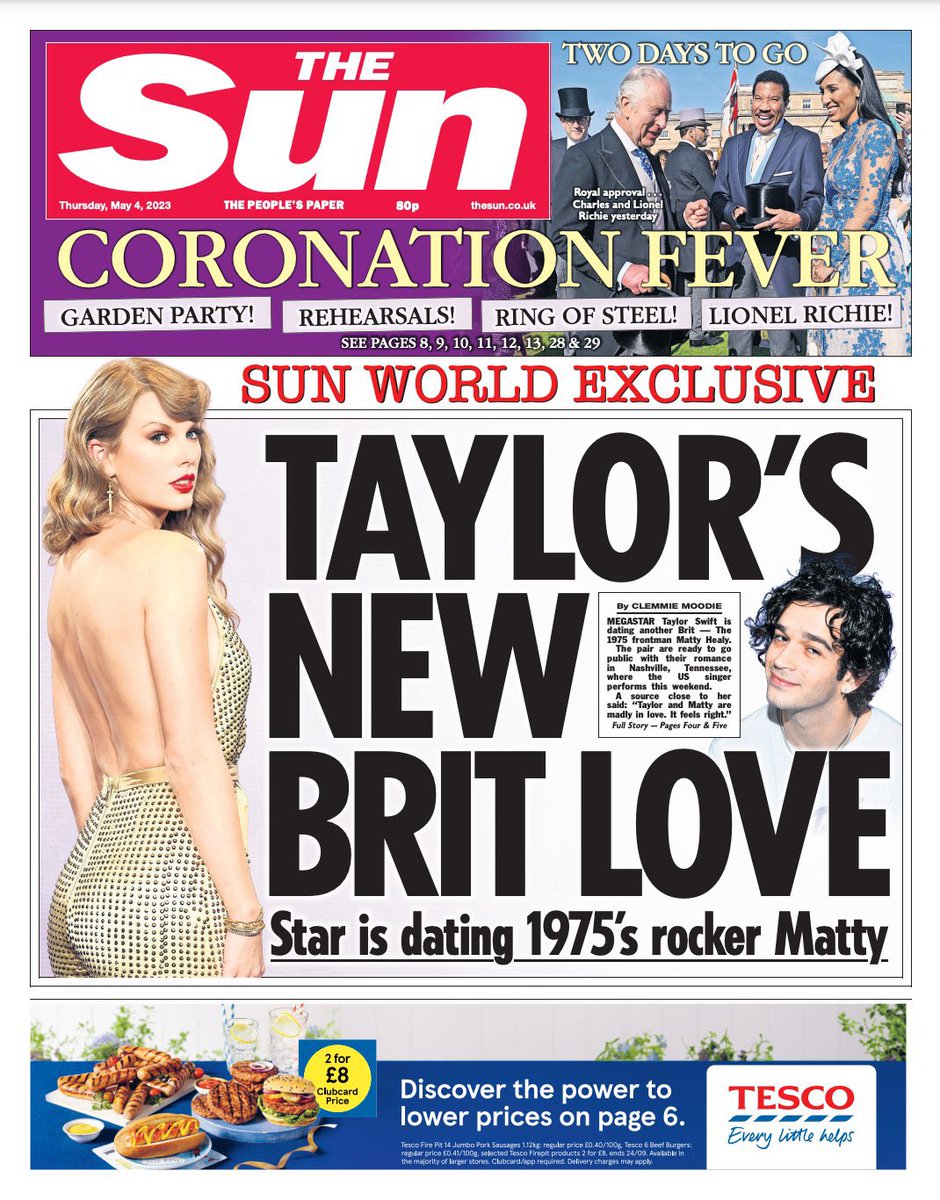 ตอนแรกนักกีฬาคนนั้น ตอนนี้บอกว่าเทย์เดทแมตตี้ละ 

งง หลักฐานคืออะไรก่อนเเล้วพิมพ์ลงหนังสือพิมพ์งี้เลยเหรอ ????