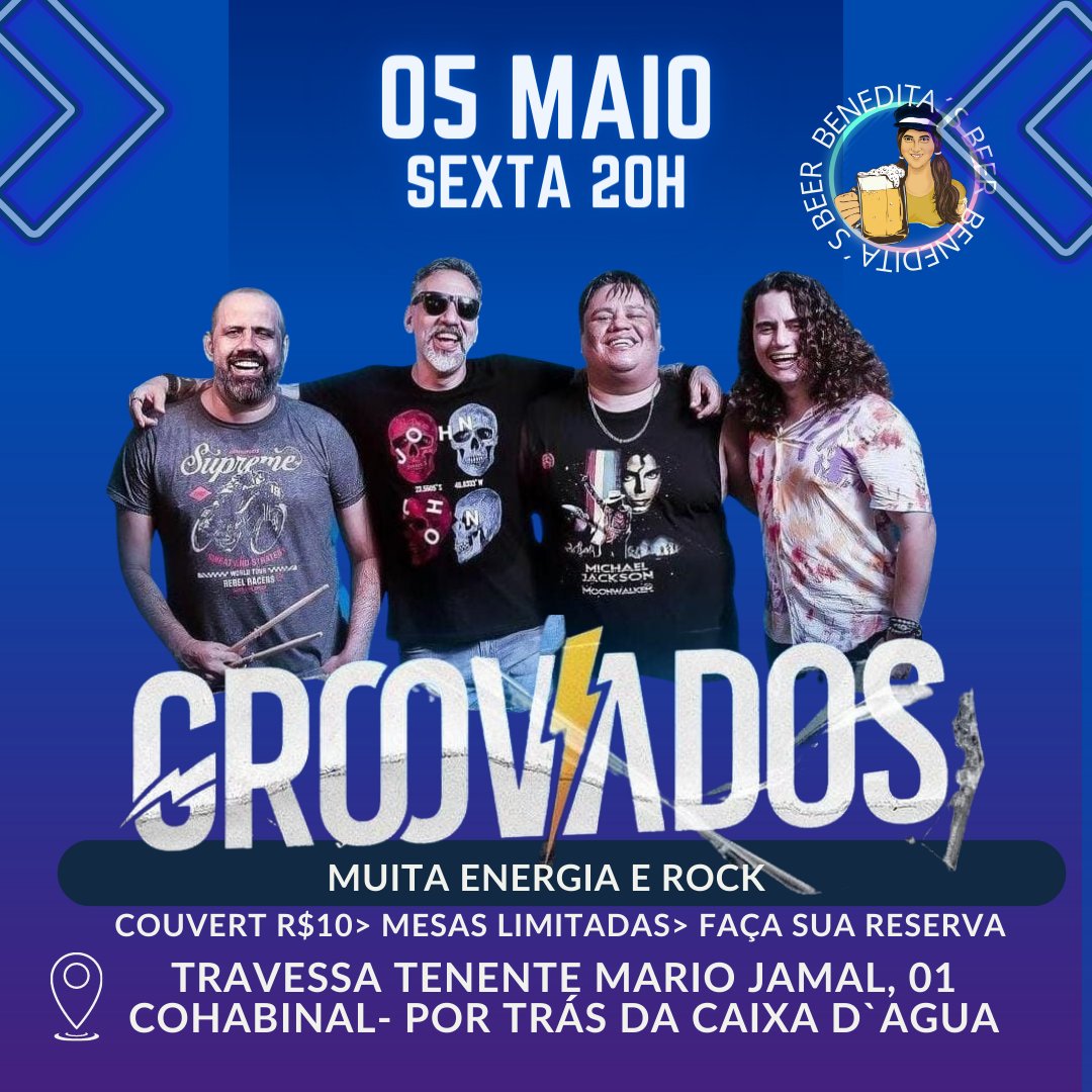 beneditasbeer's tweet photo. Fala galera groovadora!
Bora começar o mês groovando, no forte da Benê! Os Groovados estarão lá fazendo aquele som diferenciado, deixando todo mundo groovado!
Boragir! 🍻
#BebaLocal #CervejariaBeneditas #BeneditasBeer #Potiguar #RN #CervejaArtesanal https://t.co/10G8x8iDQV