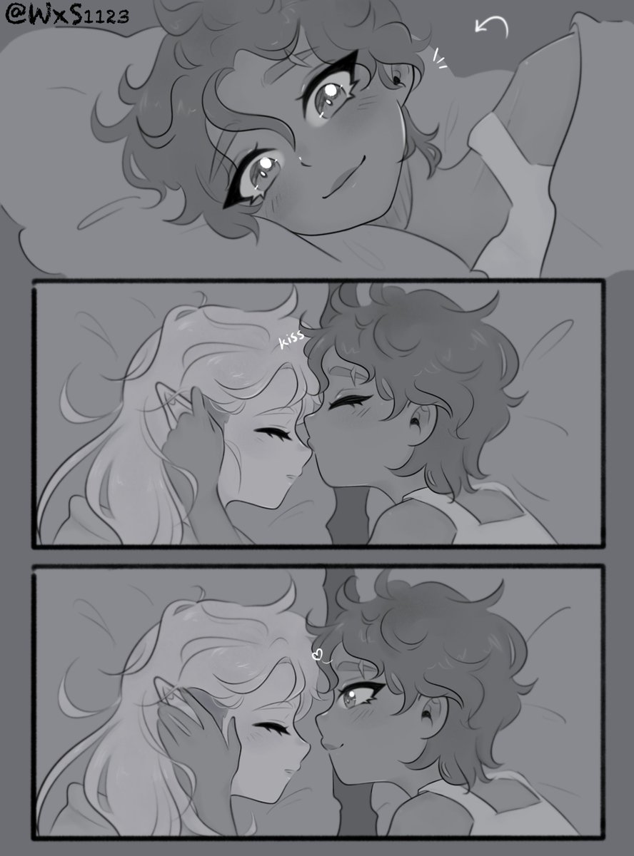 "Good morning".. 💜💙 (2/?)
.
.

[#TheOwlHouse #TOH #Luz #Amity #Lumity]
