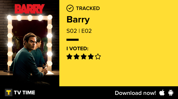 YSTwit's tweet image. I've just watched episode S02 | E02 of Barry! tvtime.com/r/2NLyn #tvtime