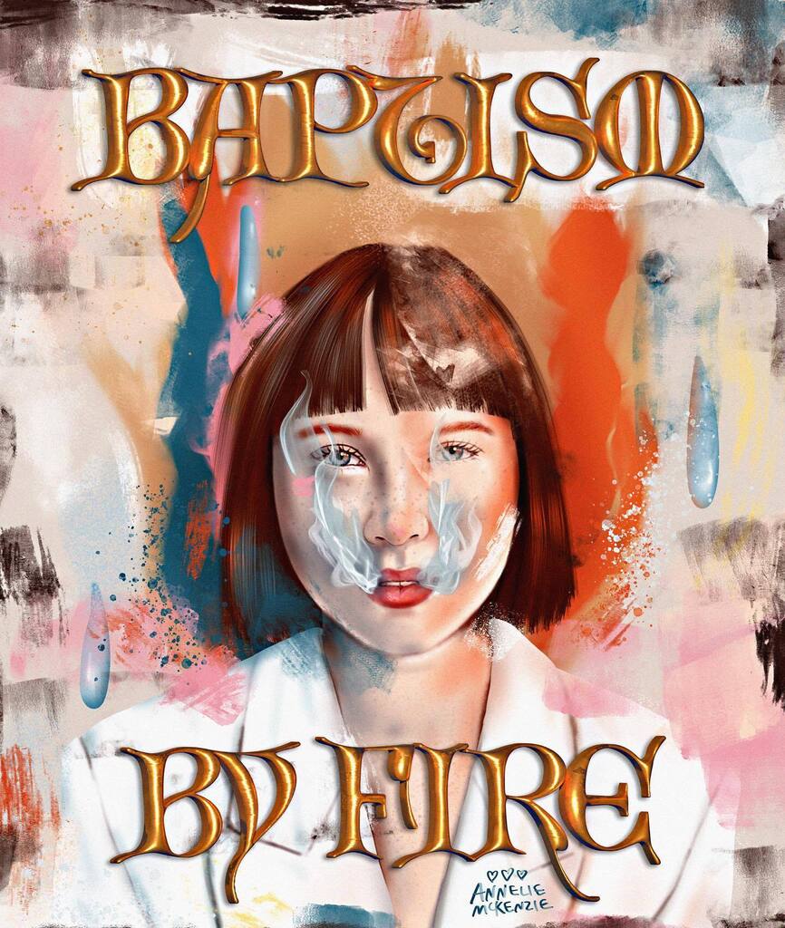 __AM_'s tweet photo. What’s better, the colorful or muted version? 🔥💨 I did this for @mikeyburton ‘s @skillshare class even though it ended up being very paint-y, not so design-y. I sniffed a chart pack blender marker though, whoah.  #portrait #digitalpainting #editorial… https://t.co/OvVxjUOel3 https://t.co/4qZOHXv6kI