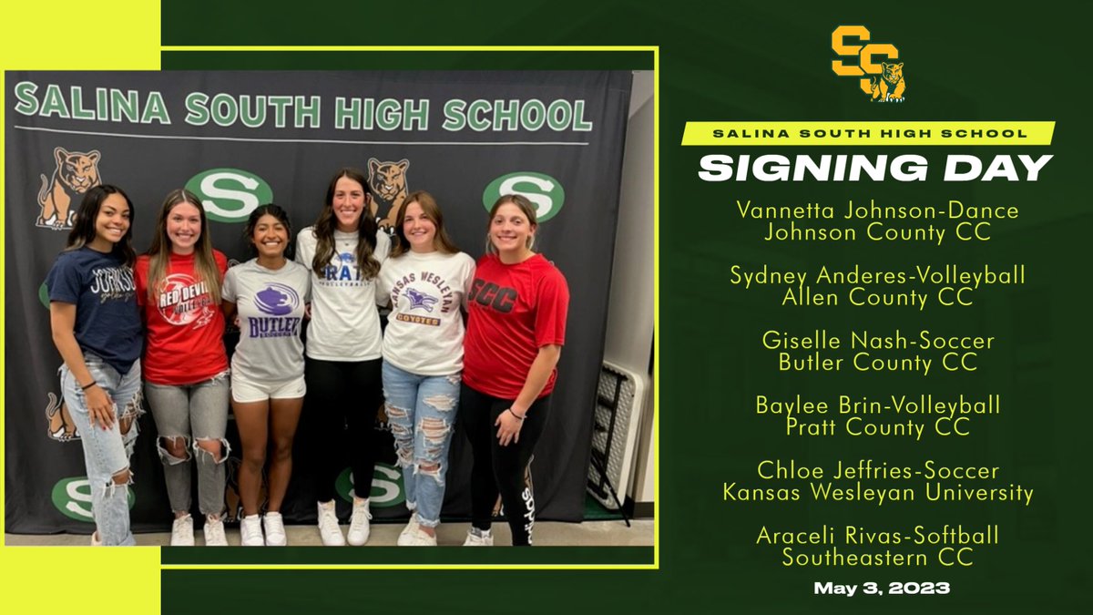 Congratulations, and best of luck at the next level. We are proud of all of you!
