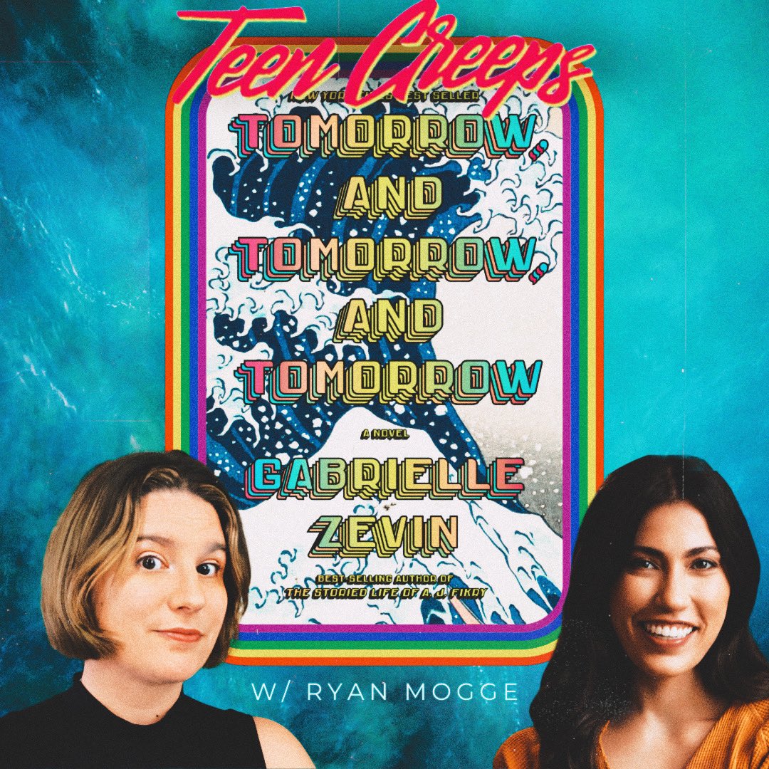 teencreepspod's tweet photo. New ep! @rmogge (@shippledips) &amp; @kellynugee talk the beautiful love &amp; friendship story, Gabrielle Zevin’s TOMORROW, AND TOMORROW, AND TOMORROW. Game design frenemies, frustrating secrets, &amp; one of the most moving explorations of friendship we've ever read. Wherever u get ur pods https://t.co/yiZPD75YL1