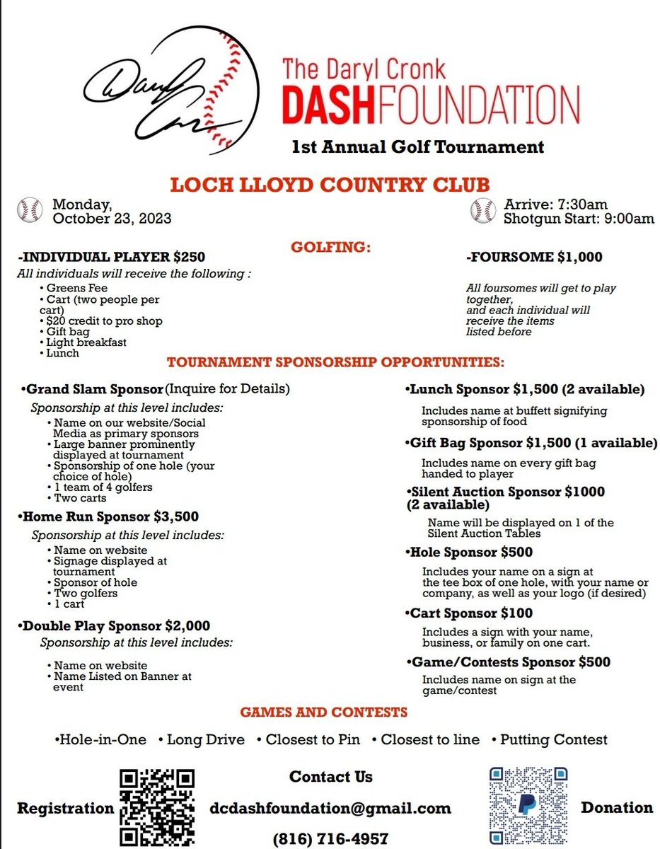 Daryl Cronk DASH Foundation tweet media