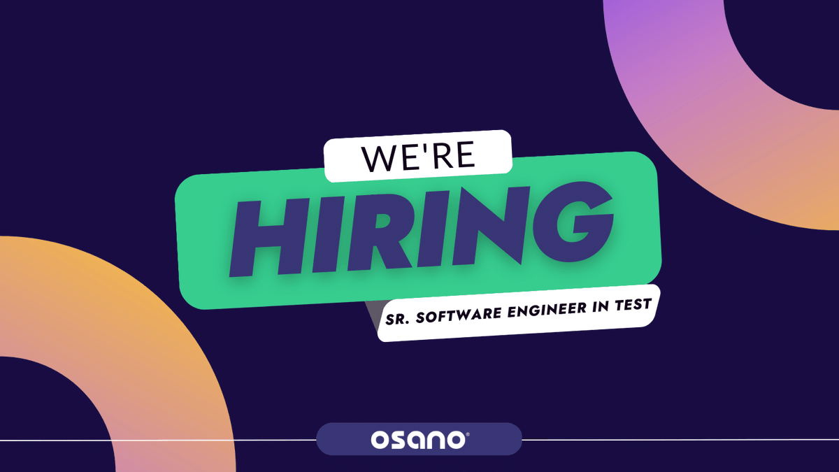 Osano's tweet photo. We're hiring a senior software engineer in test! We're looking for someone who takes pride in developing and owning the reliability of features built and mentoring other test engineers as we scale. Learn more: https://t.co/G7WP8drE8d #PrivacyJobs #TechJobs #Remote https://t.co/dkGEa0buQn