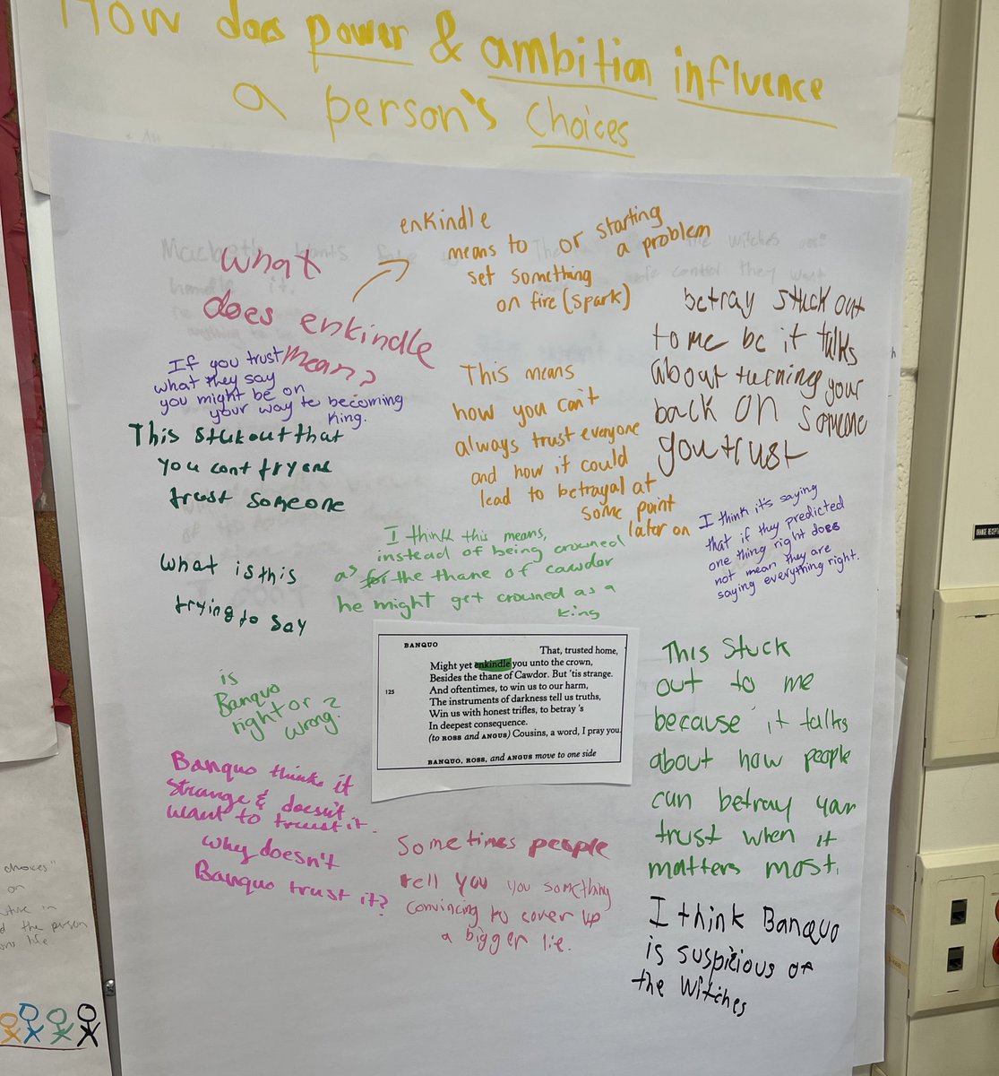 MissMonty516's tweet photo. Have you ever had a conversation in complete silence? These 10th grade ELA learners have. Today we unpacked complex Shakespearean language through a silent discussion 🤫 @mineolahs #mineolaproud https://t.co/52se8UOIk4