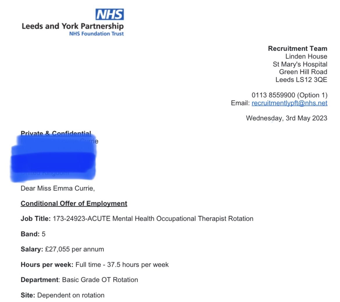 Exciting times ahead 🤩 only two more assignments to submit before becoming a qualified OT #studentOT #newlyqualified #mentalhealthOT