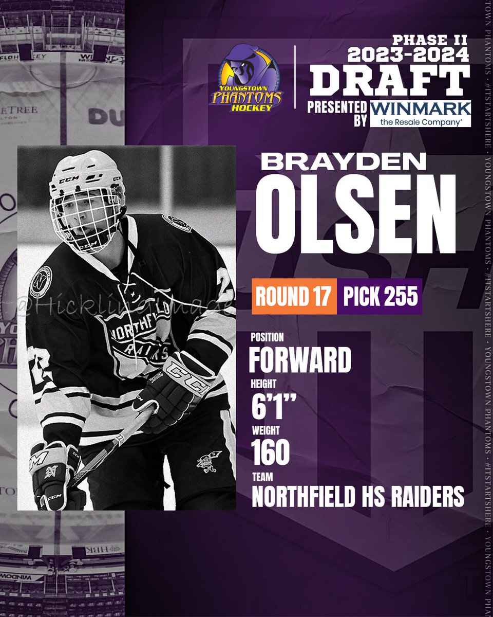 YtownPhantoms's tweet photo. Welcome to the Phamily Brayden Olsen!   

#ItStartsHere | #YoungstownPhantoms https://t.co/xoAFoKyw8Q