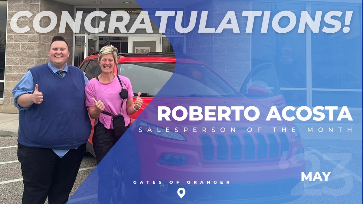 GatesofGranger's tweet photo. 🎉 It's time for a big shoutout to our Salesperson of the Month, the one and only Roberto Acosta! 🙌 

Robo, your dedication to delivering exceptional customer service has not gone unnoticed! 👍 https://t.co/Dn6efqLQ8b