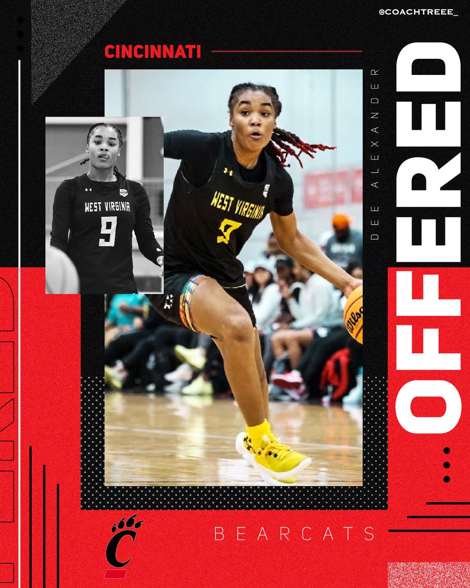 Dee Alexander ‘25 (@dee__2025) has added an offer from the University of Cincinnati to her bag! 💼 #WVThunderFam | ⚡️⚡️