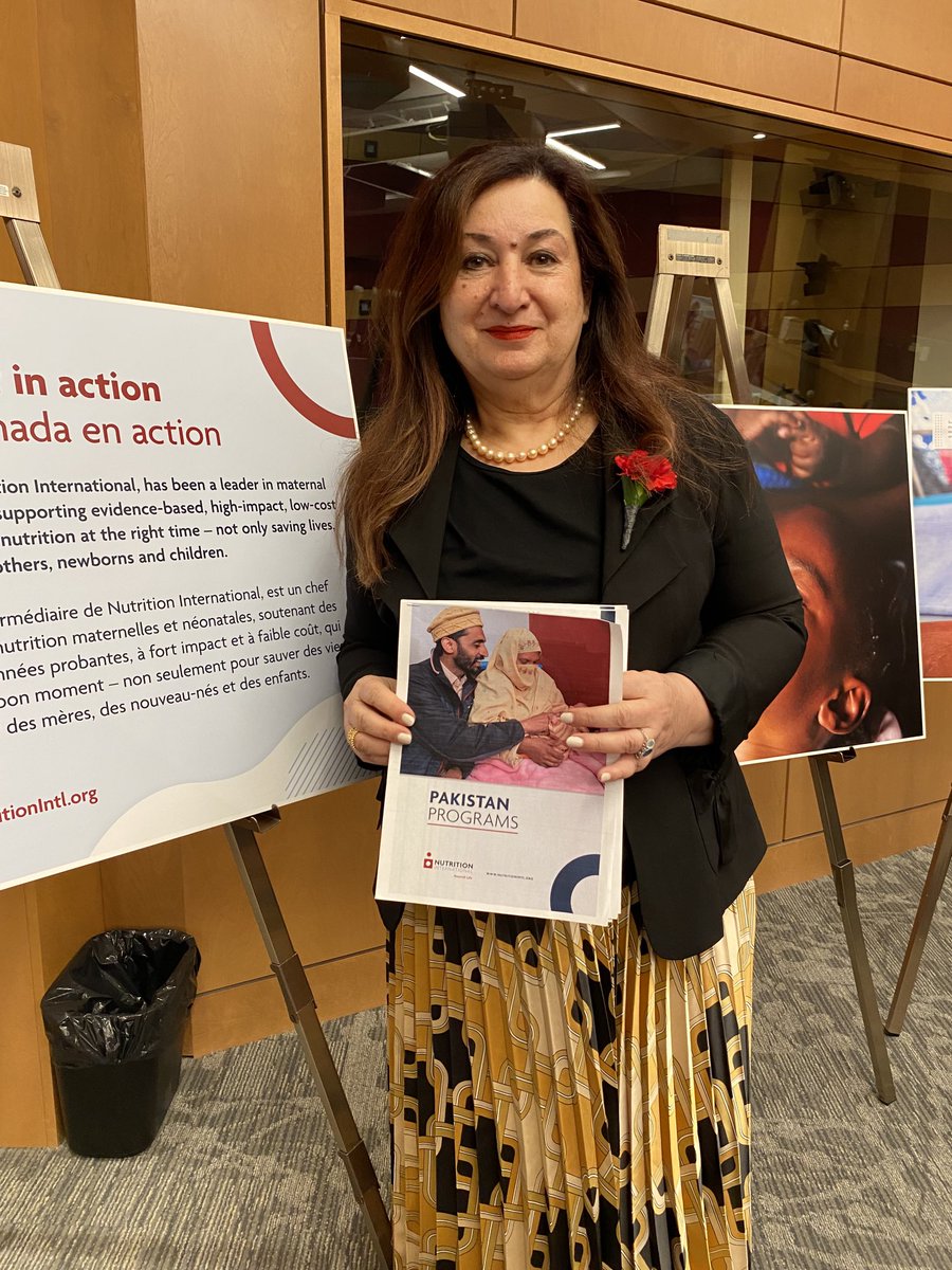 SenatorSalma's tweet photo. Delighted to be hosting a Maternal and Newborn Health reception tonight with guest speaker ⁦@NutritionIntl⁩. I was overjoyed to discover their #Pakistan program. https://t.co/sqlZMSg0DL