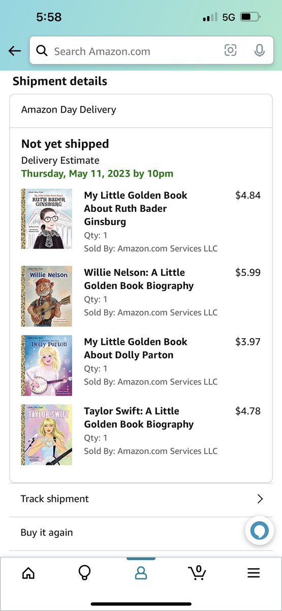 Just ordered my @taylorswift13 #littlegoldenbook and had to grab a few others for my future child 💚📚