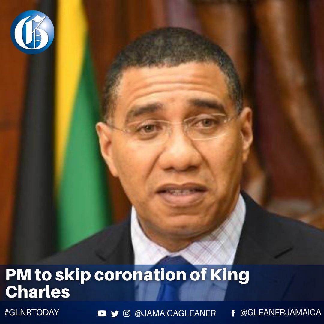 Prime Minister Andrew Holness will not be attending the Coronation of Charles III set for Saturday at Westminster Abbey in London.

Read more: jamaica-gleaner.com/article/news/2… (📷: File) #GLNRToday