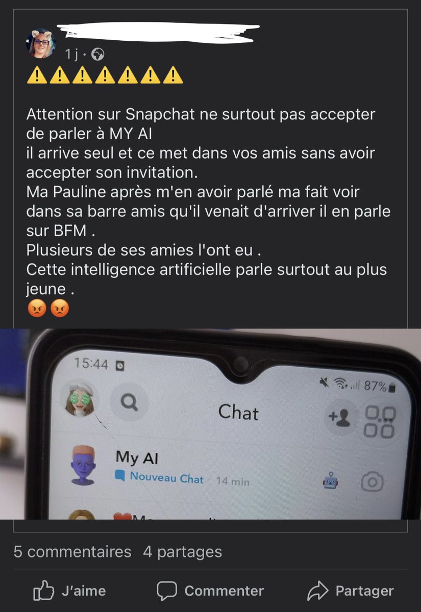 eZap_'s tweet image. J’explose de rire. #chatbot #MyAI #SnapchatAI