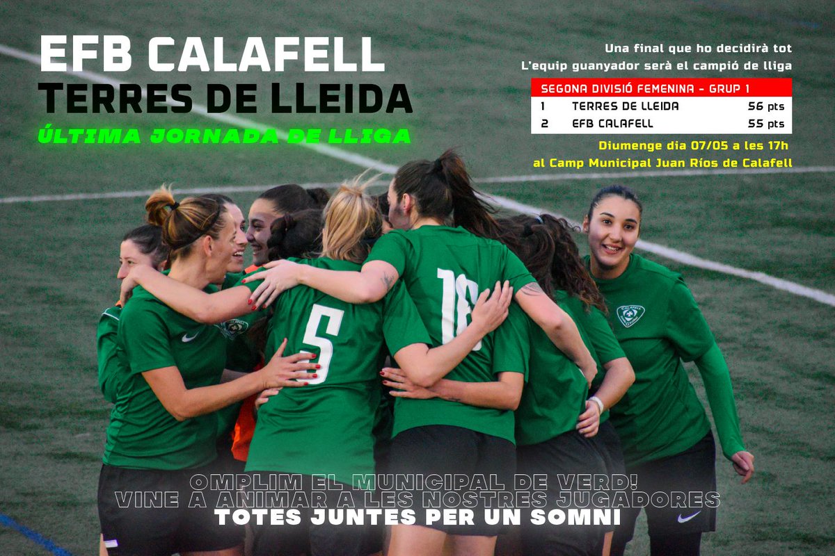 I SEGUIM AMB EL SÈNIOR FEMENÍ!!!!
Lee más en : efbcalafell.cat/publication/15…
