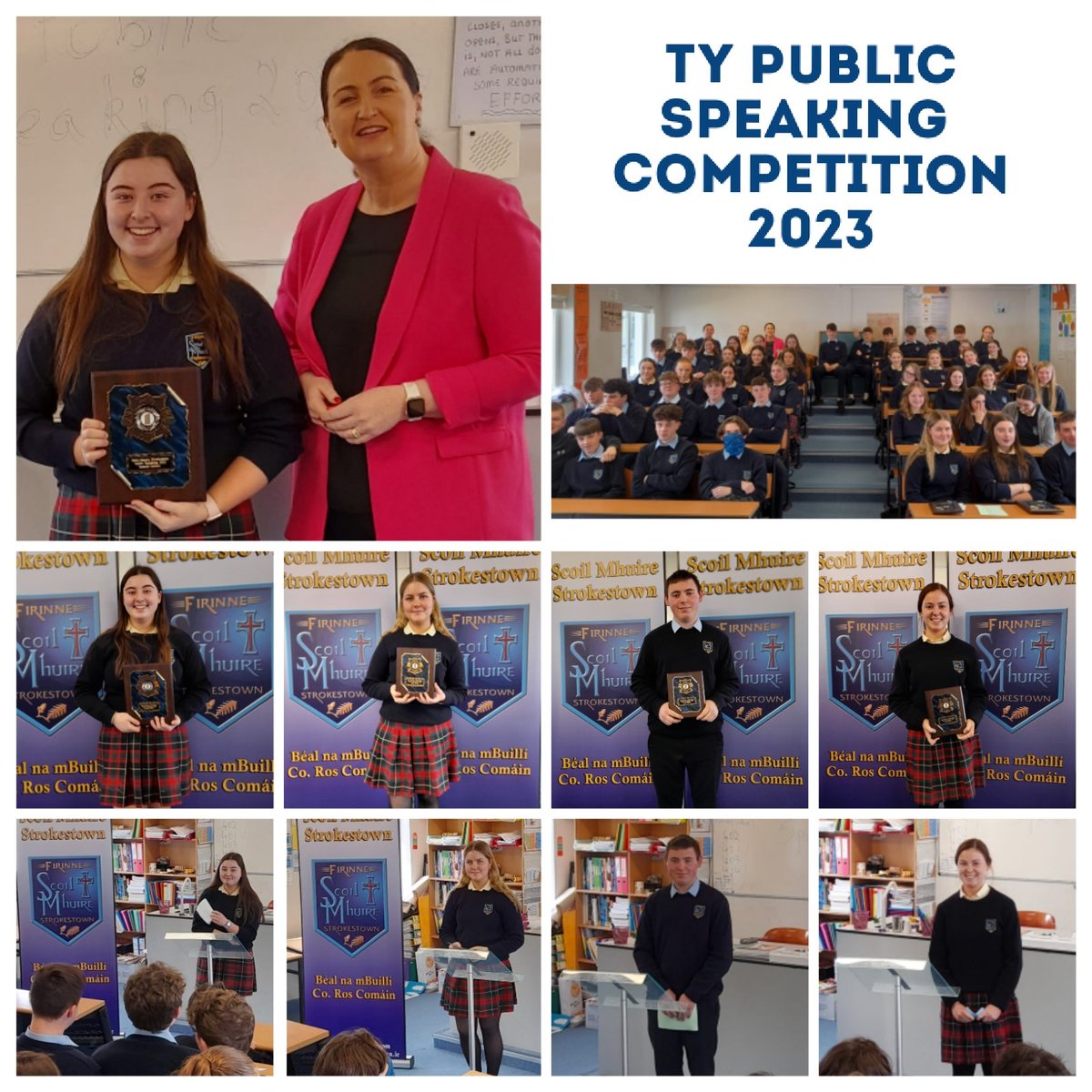 Scoil Mhuire, Strokestown,
Transition Year Public Speaking Competition 2023. 👏