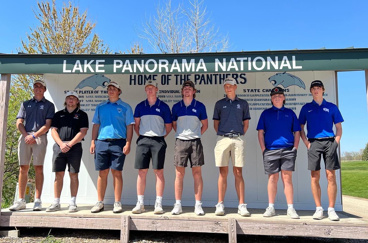 Congrats to the Earlham Golf team with a 3rd Place finish at Conference. 
Ryan first team all-conference and Kaden second team-all conference.