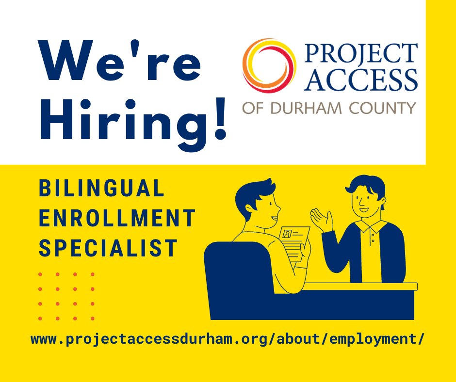 We're hiring! Check out the complete job description here: projectaccessdurham.org/about/employme…