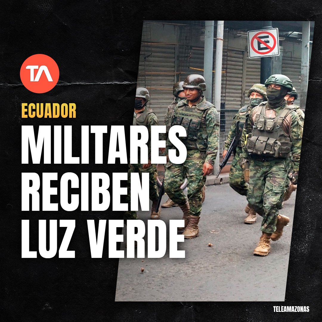 teleamazonasec's tweet photo. Con Decreto 730 Guillermo Lasso declara como amenaza al terrorismo. ¿Qué pasa con las Fuerzas Armadas dentro del territorio del Ecuador? 👉https://t.co/HMxNLapUqE https://t.co/87cQlSVDw4