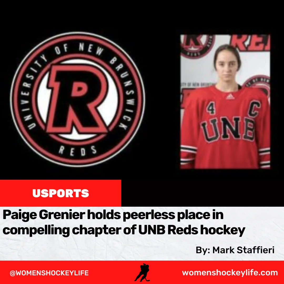 WHLOfficial's tweet photo. Raised in Olds, Alberta, @Grenier_4 was not the only linkage from the Prairie province to the @UNBWHockey . Fellow forward Alayna Wagstaff also called Olds home, both teammates for the 2014 Alberta Winter Games. Of note, both reached (...)

Article 👉 https://t.co/uhqLE2WnKH https://t.co/6D4VVVfwIt