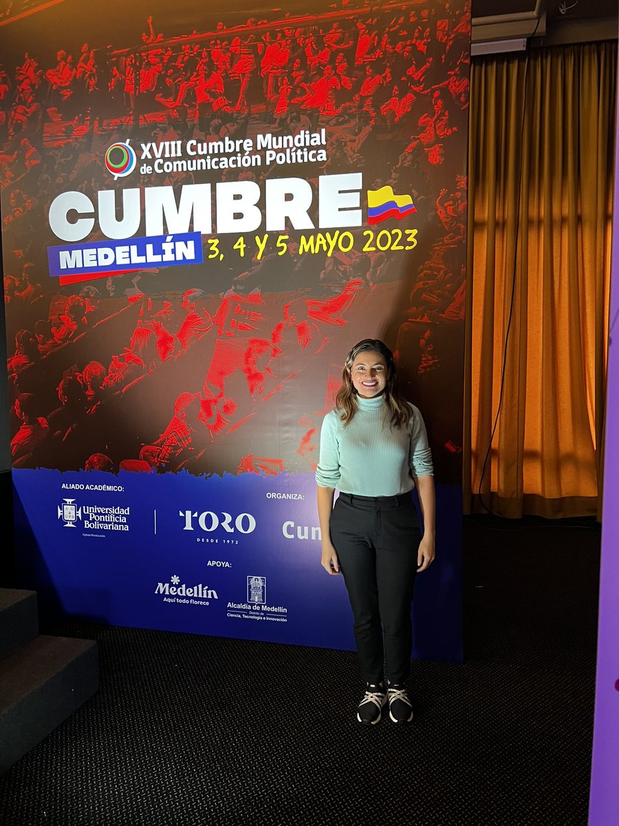 ericasierraq's tweet image. Hoy participando en la Cumbre Mundial de Comunicación Política.

#CumbreMedellín