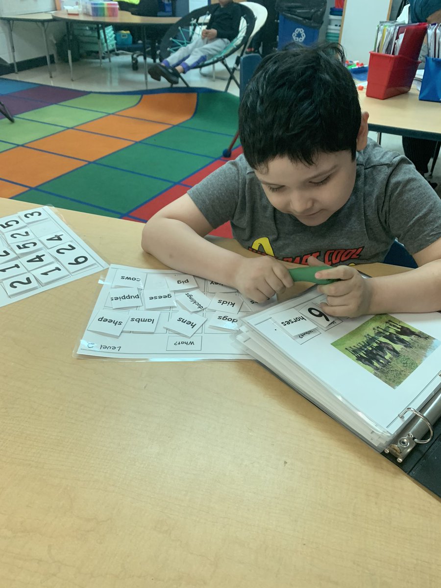 Adapted tasks are so important in a special education classroom. We were working hard on creating sentences today! @Bel_Air_ES #baesshines