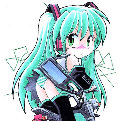 おはようございます。 5月4日は #みどりの日 なのでミクグリーンで! 