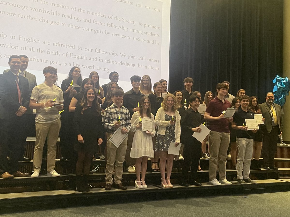 So proud of our Hauppauge English Honor Society inductees! They’ve proven the motto—that duty goes with honor. Congratulations!