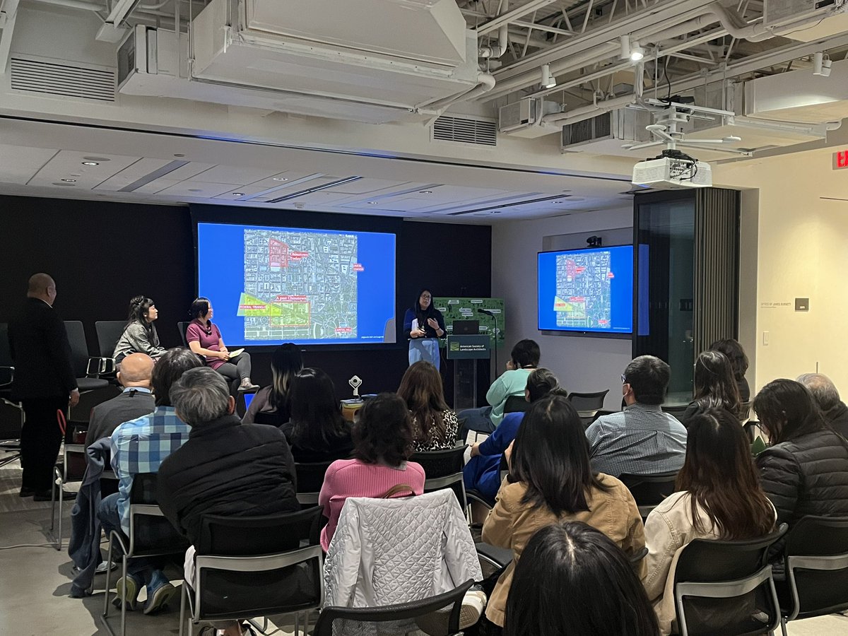 Insightful discussion on “Chinatown Futures: cultivating urban, cultural landscapes” with <a href="/NationalASLA/">American Society of Landscape Architects</a> <a href="/1882_foundation/">1882 Foundation</a> tonight, at the ASLA national headquarters. #AAPIHeritageMonth
