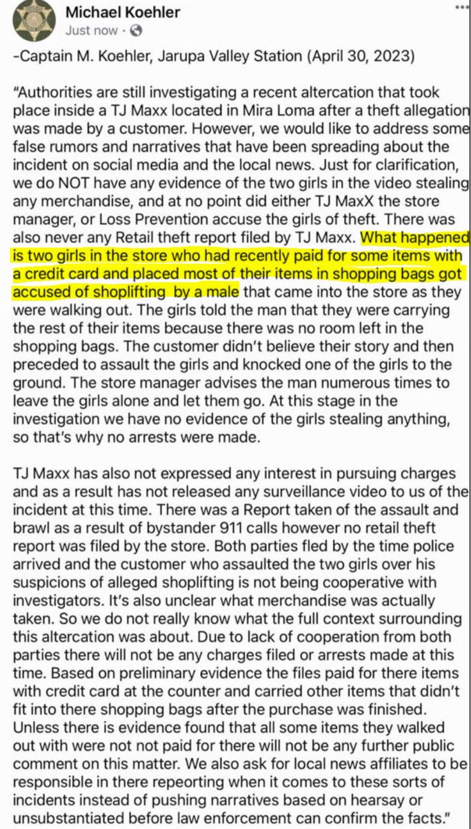ammawhatt (@ammawhatt) on Twitter photo They weren’t shoplifting. <a href="/ABC7/">ABC7 Eyewitness News</a> will you report this and retract what you implied with this tweet? Even if they were shoplifting, white people need to learn that they are not the minders or hall monitors of every Black person they see. He would have gladly killed that girl. They weren’t shoplifting. <a href="/ABC7/">ABC7 Eyewitness News</a> will you report this and retract what you implied with this tweet? Even if they were shoplifting, white people need to learn that they are not the minders or hall monitors of every Black person they see. He would have gladly killed that girl.
