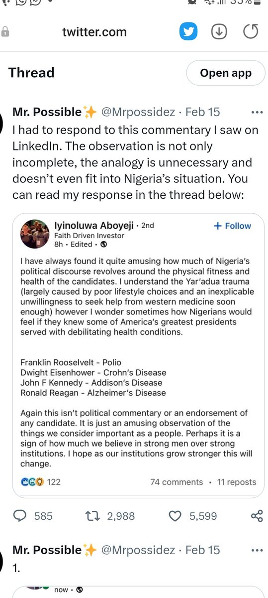 Any idiot can see through all the half-baked sophistry &amp; meandering from our morally bankrupt "child of God". 🤡

Back in Feb, the ofeke was making "amusing observations" on Linkedin. He's crawled back to Twitter with the sCORNful aim of debasing LP &amp; demoralising LP supporters.