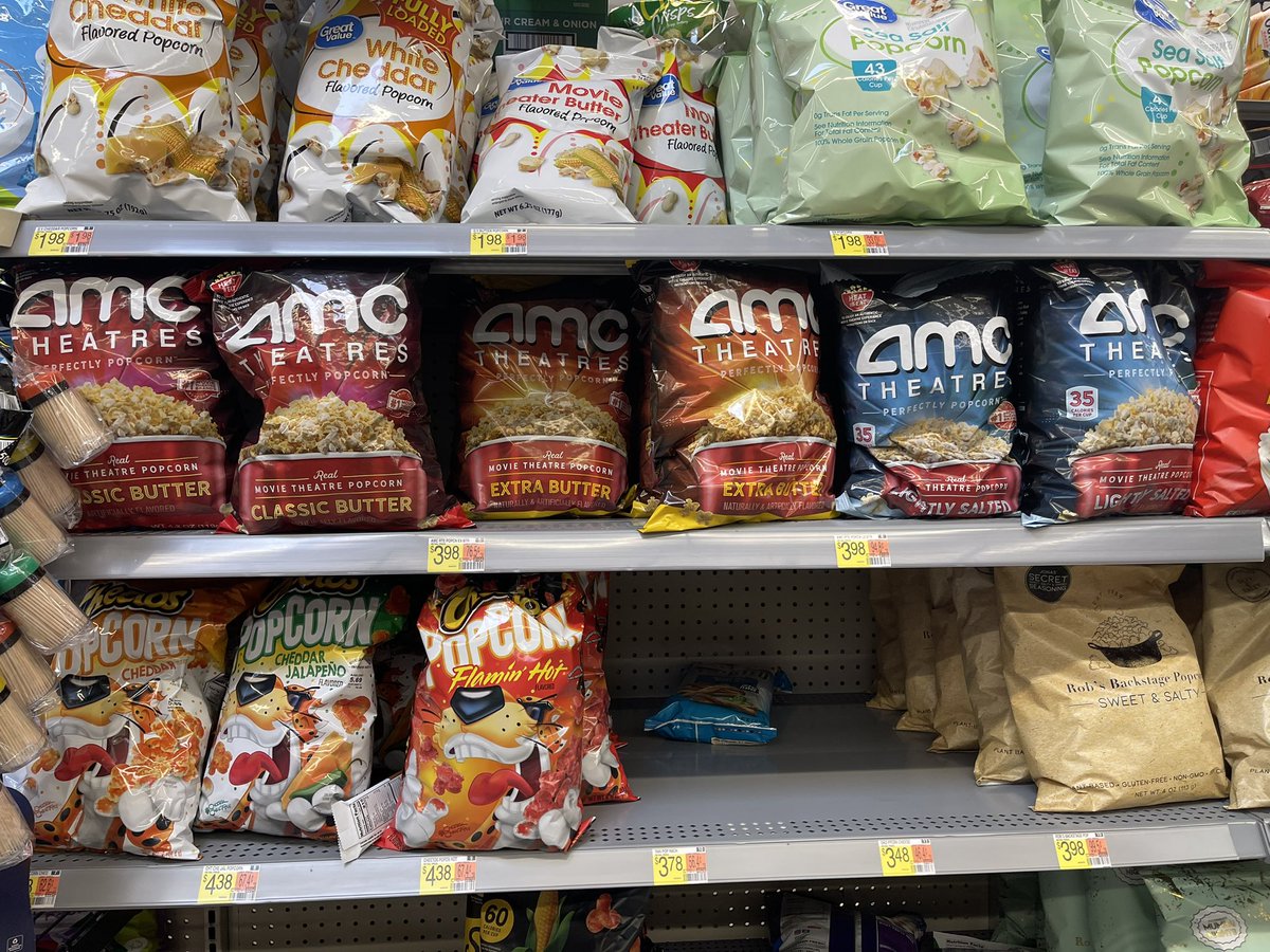 WDarylD's tweet image. Finally my local @Walmart has stocked #AMCPerfectlyPopcorn. Added some #extrabutter to the collection! #AMCNOTLEAVING  @CEOAdam