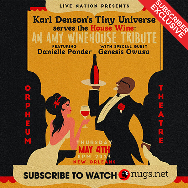 Livestream KDTU's performance tomorrow night from the Orpheum Theater New Orleans as KDTU Serves The House Wine: A tribute to Amy Winehouse featuring vocalist @danielleponder1. Show is streaming for FREE exclusively for Nugs.net subscibers: 2nu.gs/kdtu5423