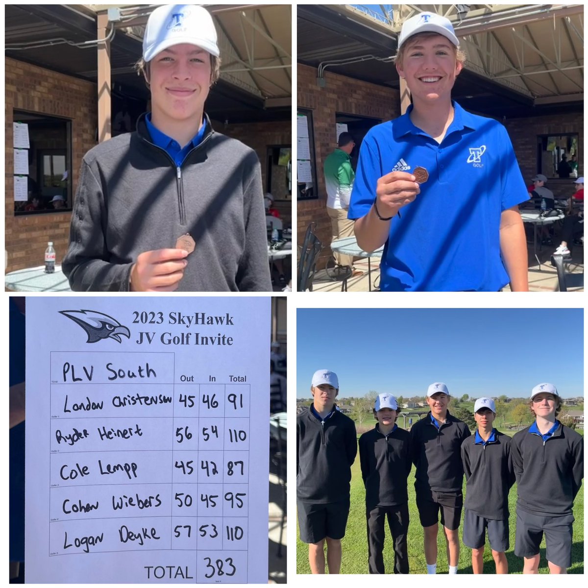 PLS_TitanGolf (@pls_titangolf) on Twitter photo Great to see some of our younger JV get to compete today. Makes it even better when they bring home medals. Congratulations to Cole Lempp 87 (🏅7th) and Landon Christensen 91 (🏅14th). Team score of 383 finishing 5th. Nice job Titans, keep it up⛳️#Southside <a href="/PLS_activities/">PLS Titan Activities</a> Great to see some of our younger JV get to compete today. Makes it even better when they bring home medals. Congratulations to Cole Lempp 87 (🏅7th) and Landon Christensen 91 (🏅14th). Team score of 383 finishing 5th. Nice job Titans, keep it up⛳️#Southside <a href="/PLS_activities/">PLS Titan Activities</a>