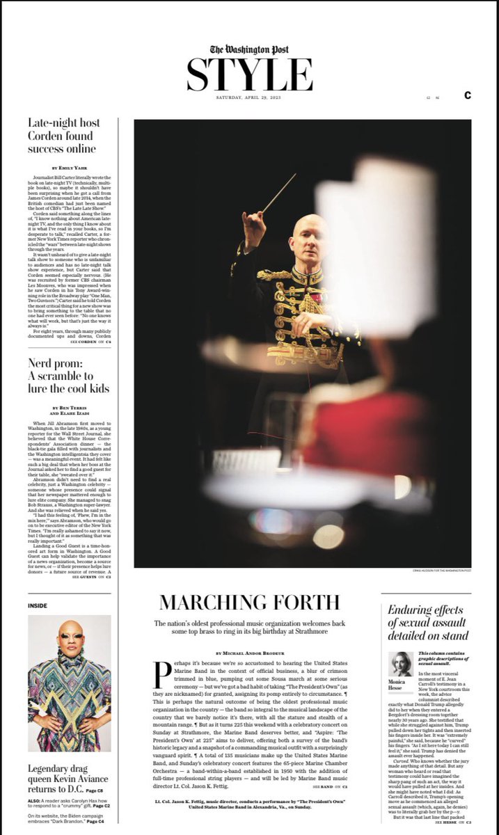 Recent section fronts for @washingtonpost